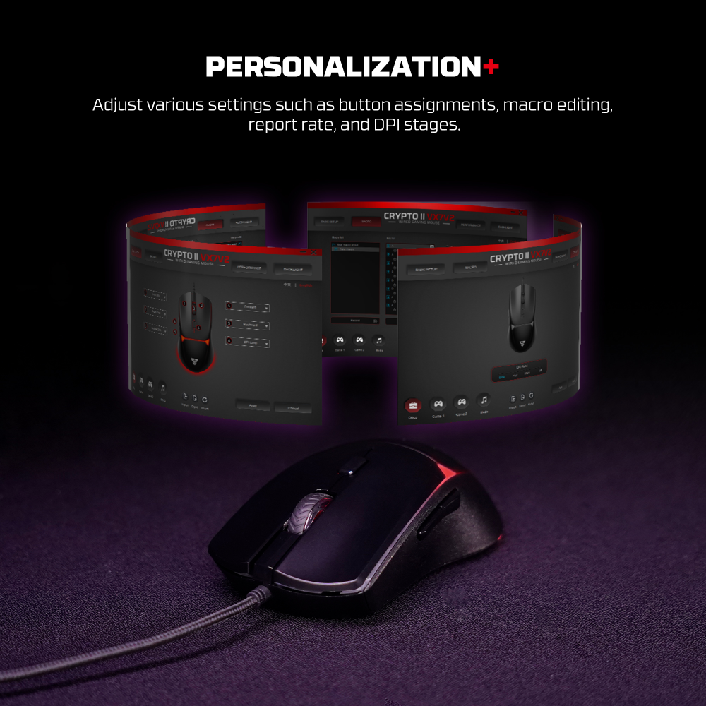 Mis Gaming Fantech VX7V2 Crypto II crni