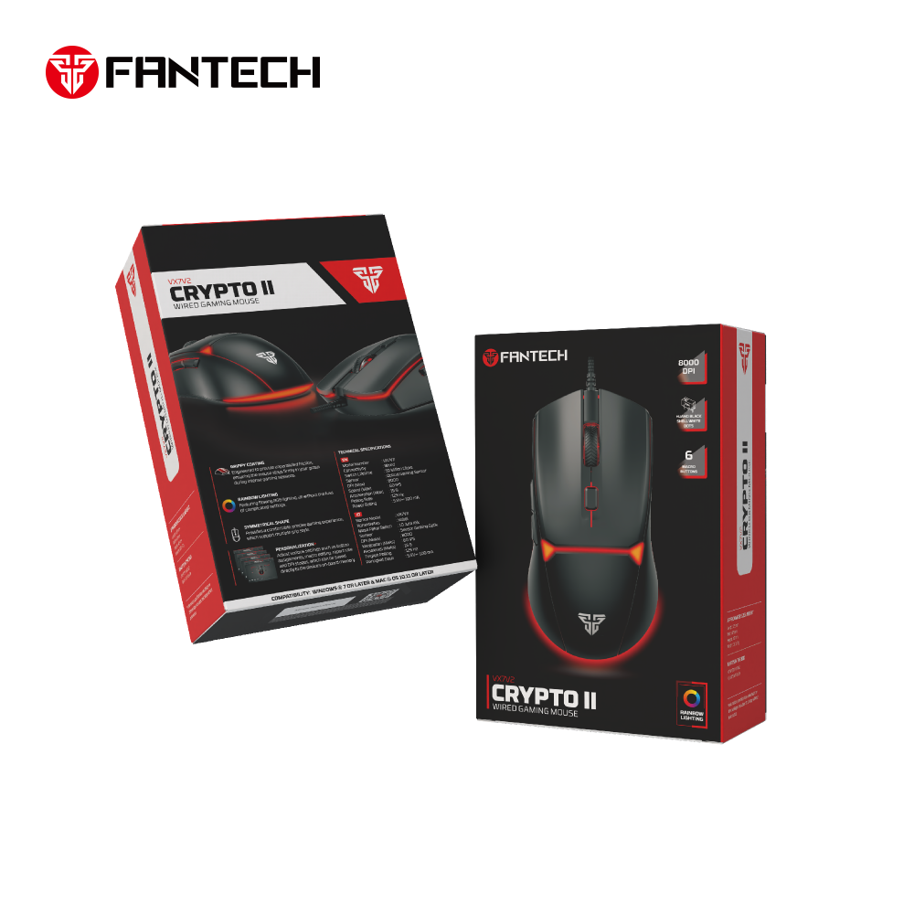 Mis Gaming Fantech VX7V2 Crypto II crni