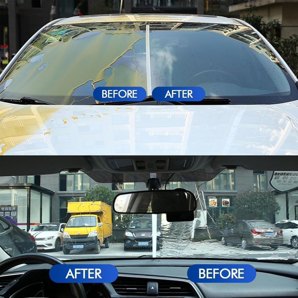 Set za ciscenje auto stakala JWD crveni