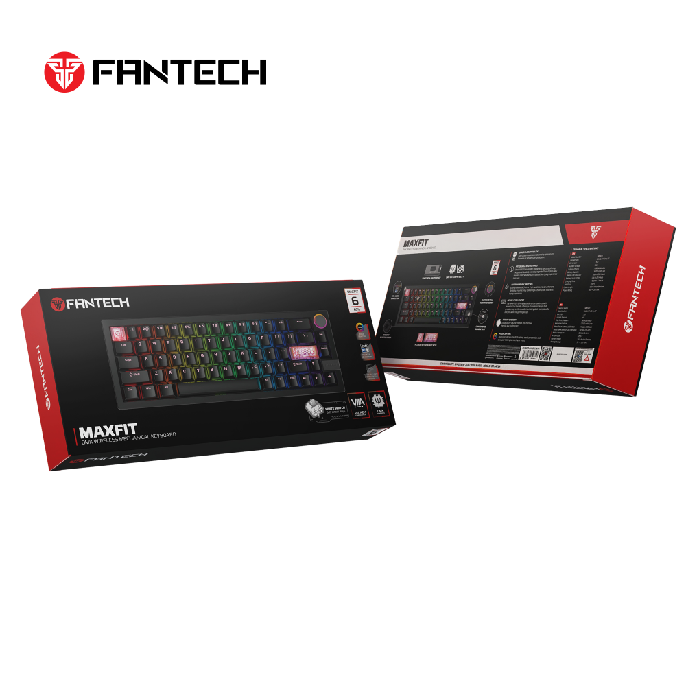 Tastatura Mehanicka Gaming Fantech MK920 RGB Maxfit 6 Wireless bela (Brown switch)