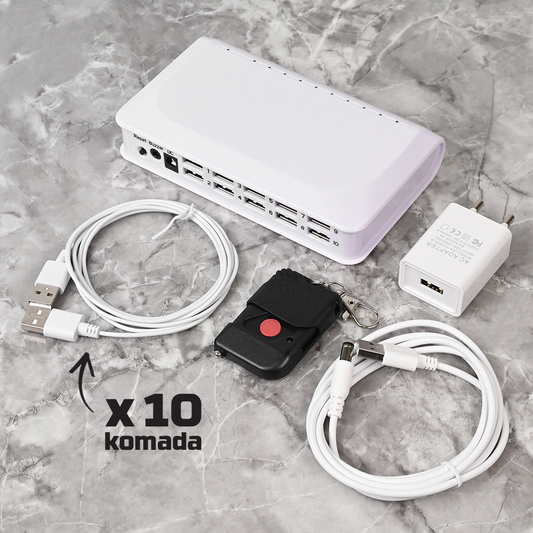 Alarmi za laptop JWD 10 porta beli