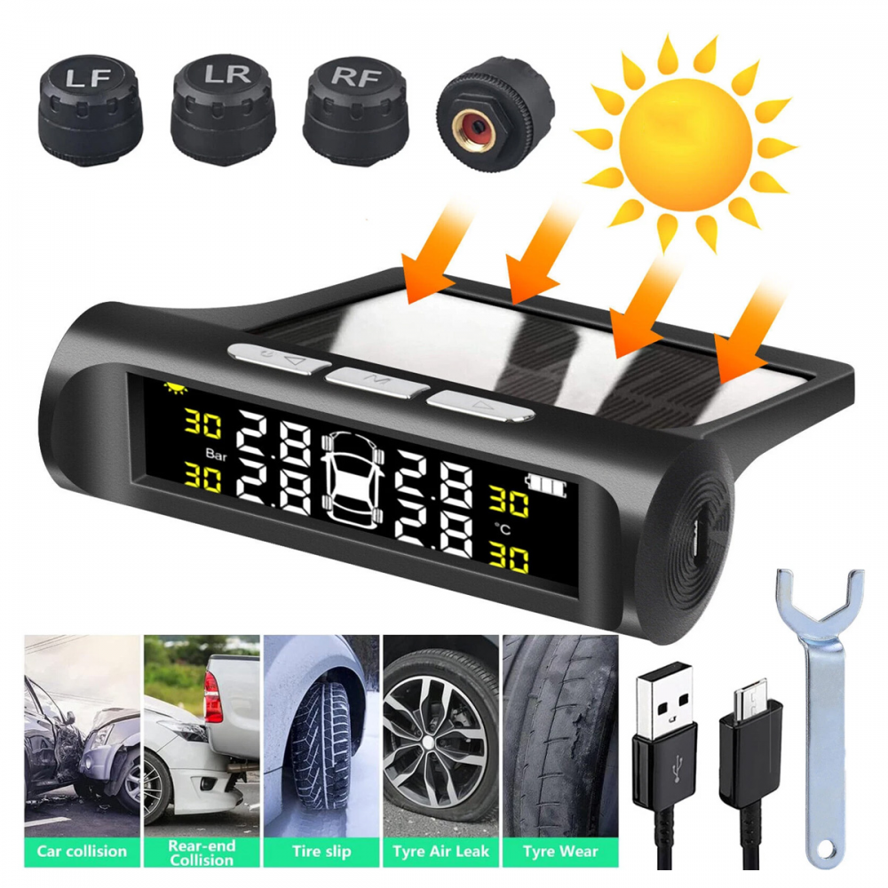 Merac pritiska u gumama JWD solarni