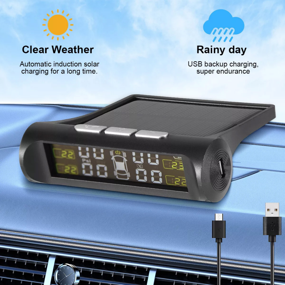 Merac pritiska u gumama JWD solarni
