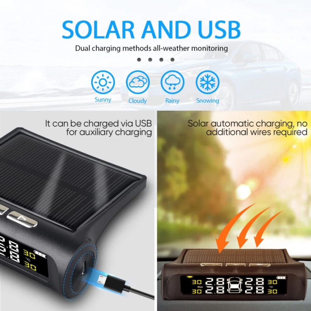 Merac pritiska u gumama JWD solarni