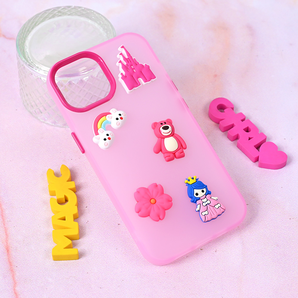 Torbica Cute za iPhone 13 6.1 pink