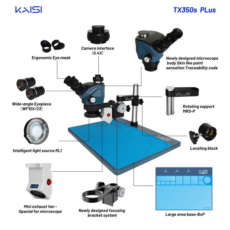 Mikroskop KAISI TX-350splus plavi