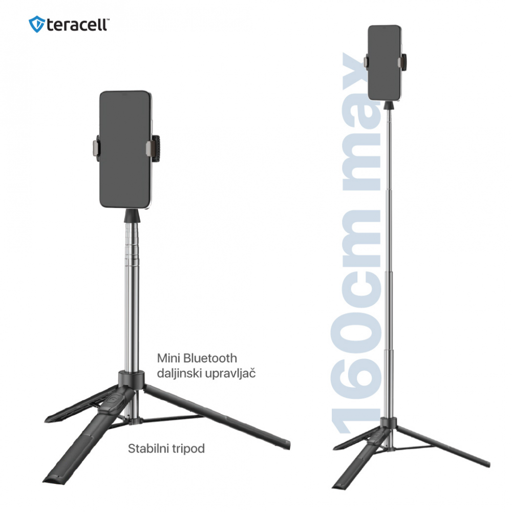 Selfie stick + tripod Teracell TC-01 crni