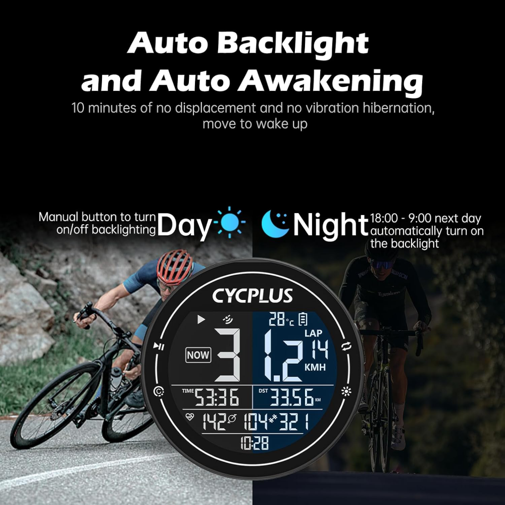 CYCPLUS M2 GPS kompjuter za biciklu crni
