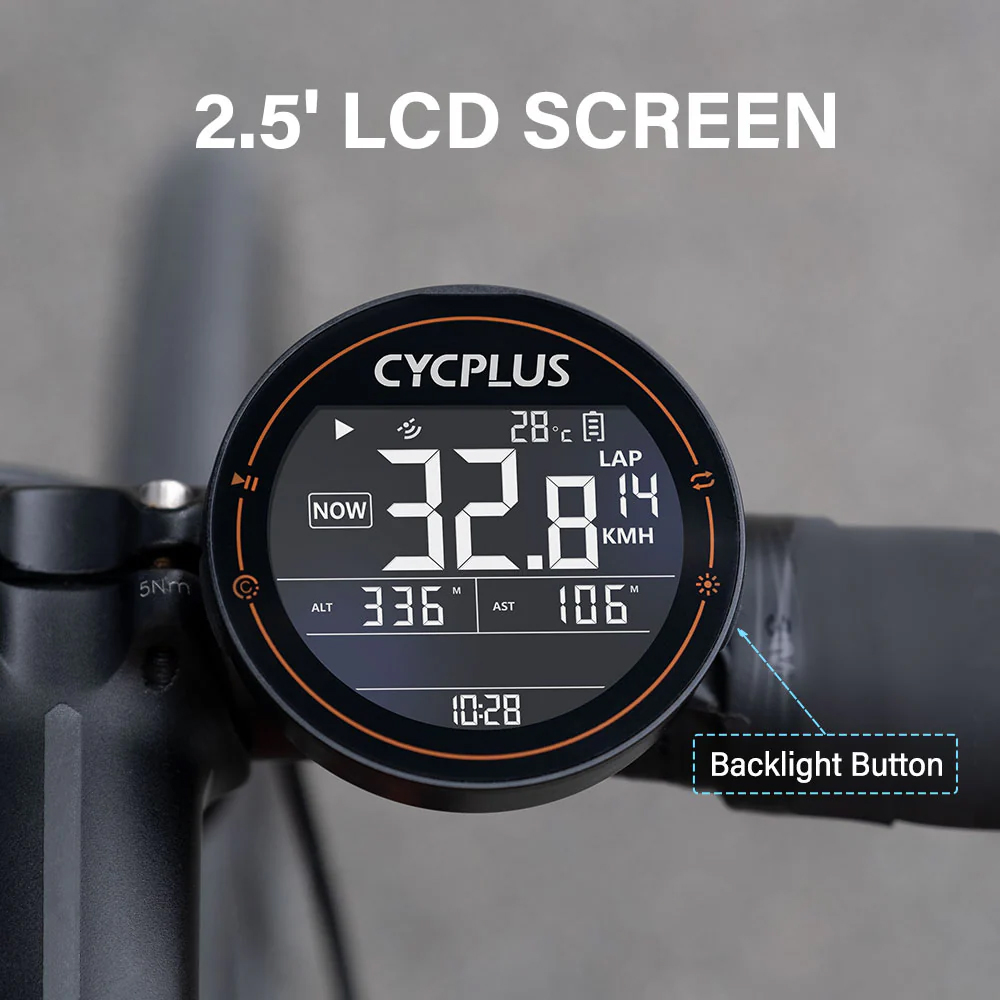 CYCPLUS M2 GPS kompjuter za biciklu crni