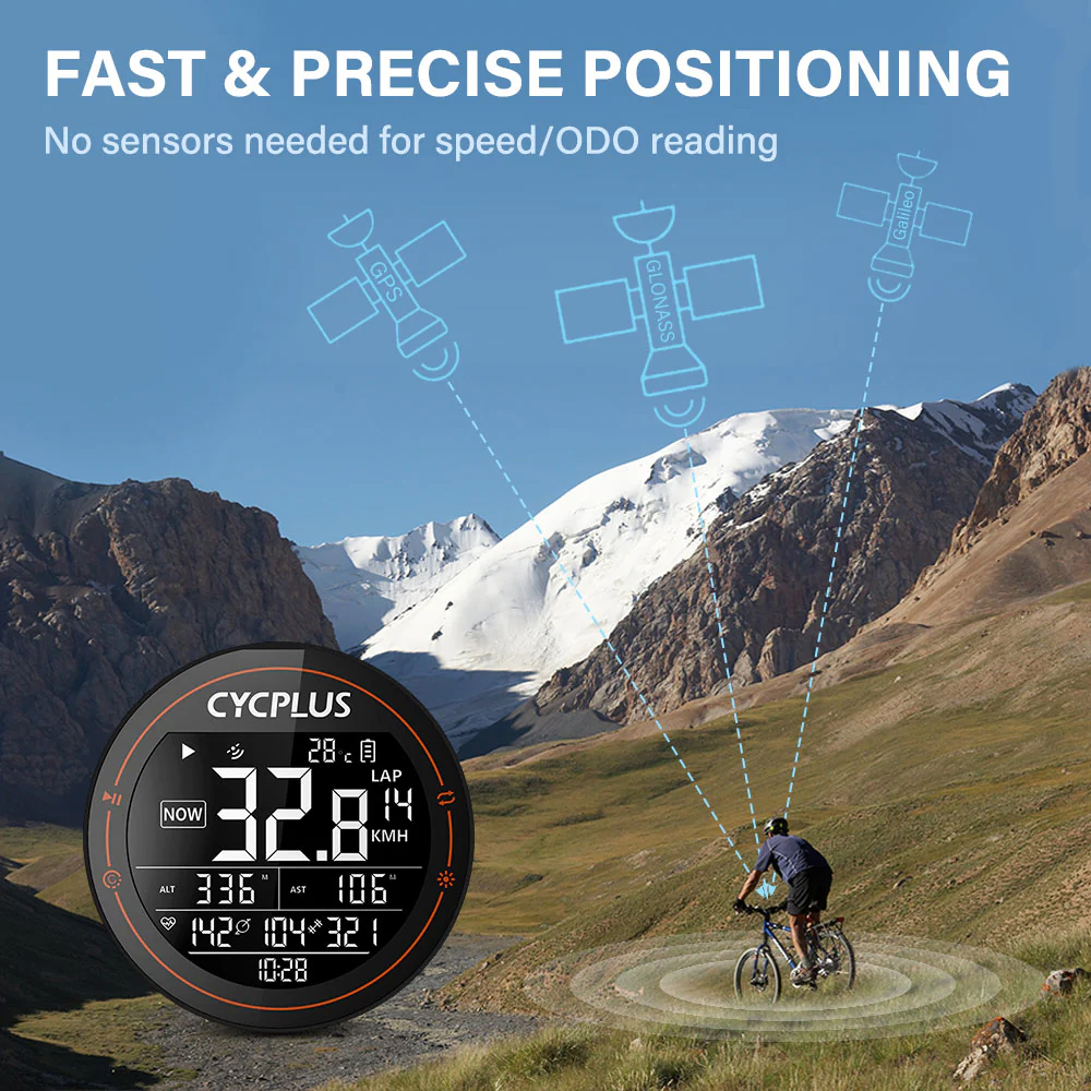 CYCPLUS M2 GPS kompjuter za biciklu crni