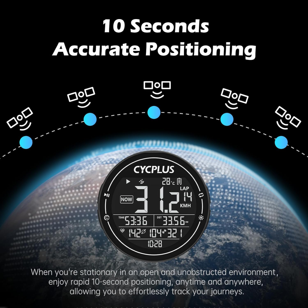 CYCPLUS M2 GPS kompjuter za biciklu crni