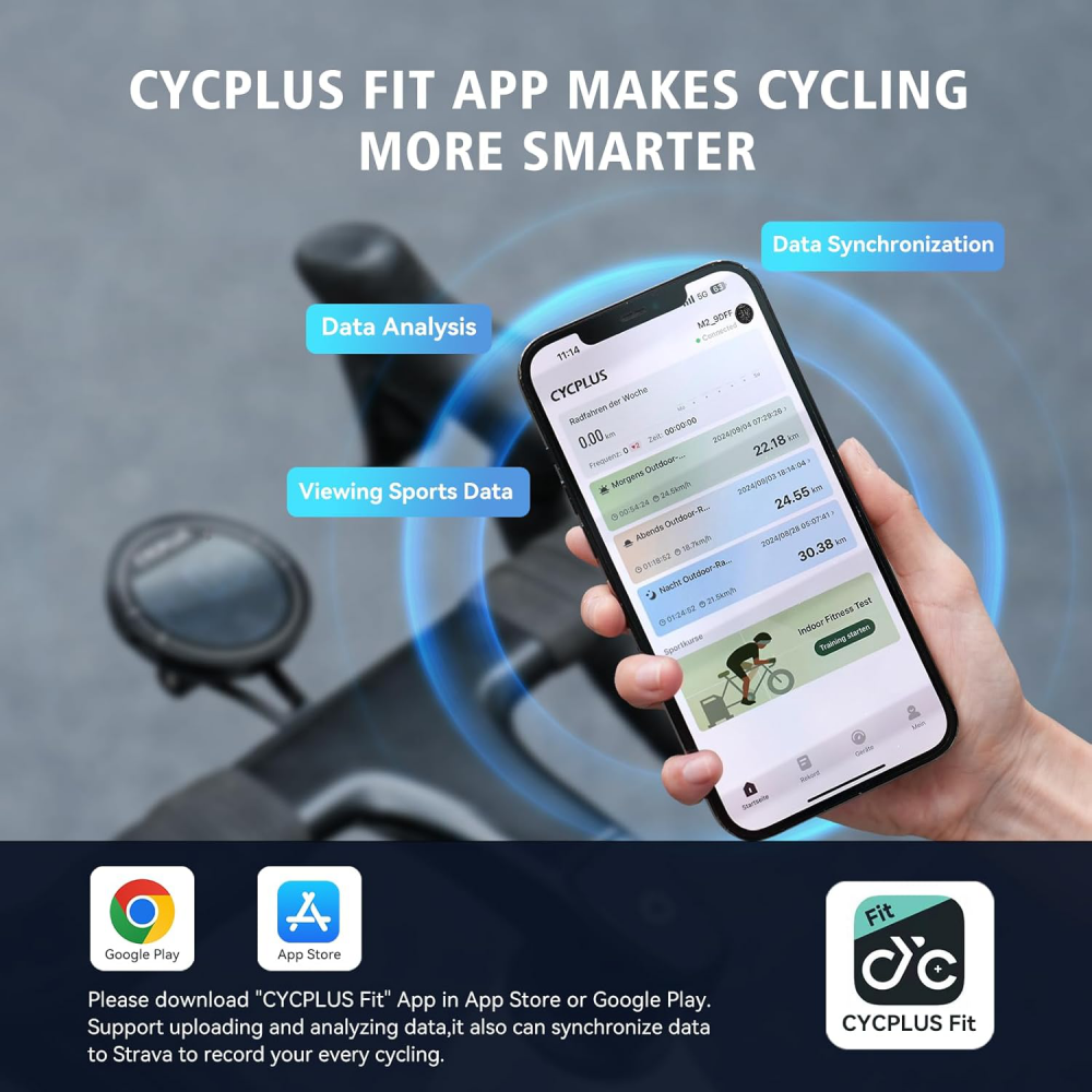 CYCPLUS M2 GPS kompjuter za biciklu crni