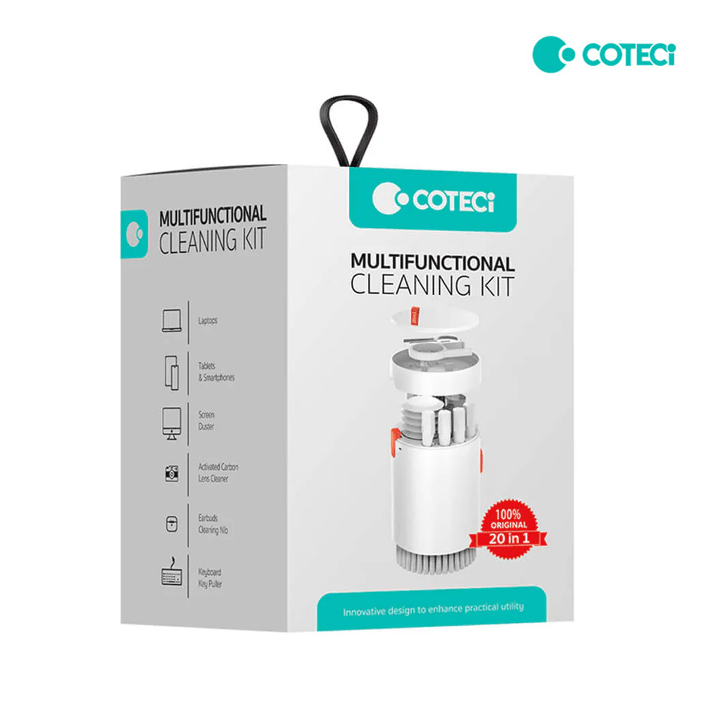 Set za ciscenje Coteci multifunkcionalni 20u1 beli