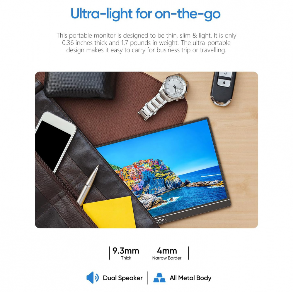 Eksterni prenosni monitor Arzopa Z1C 16,1 inch FHD sRGB100