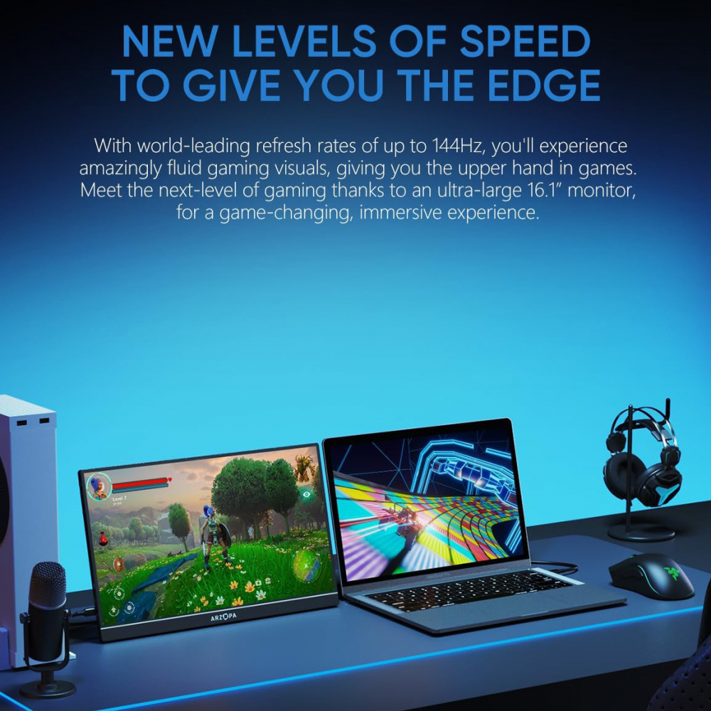 Eksterni prenosni monitor Arzopa Z1FC 16,1 inch Grey FHD 144hz