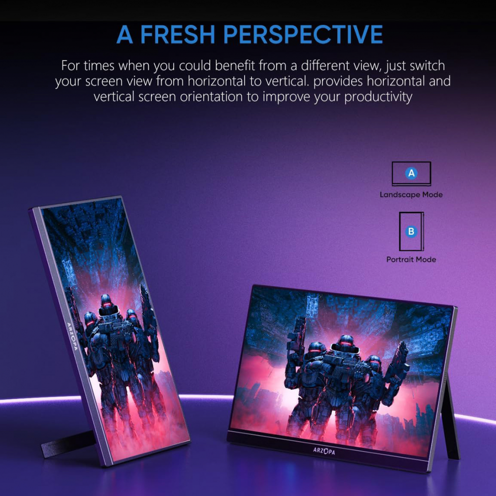 Eksterni prenosni monitor Arzopa Z1FC 16,1 inch Grey FHD 144hz