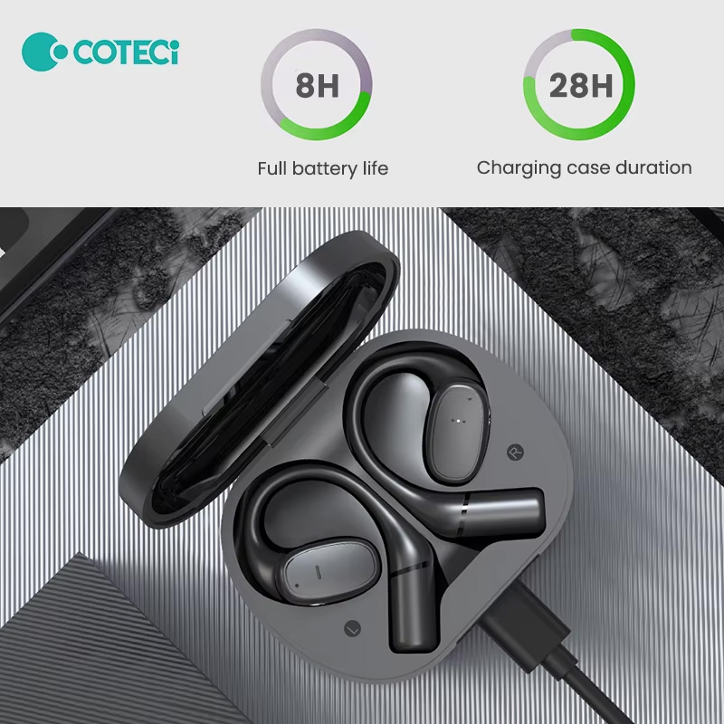 Bluetooth slusalice Coteci MS-027 sa AI prevodiocem crne