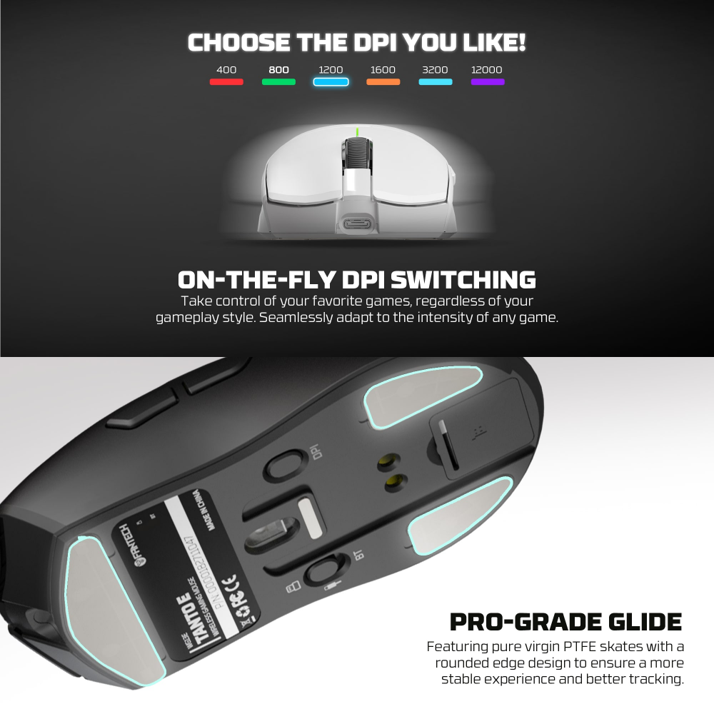 Mis Wireless Gaming Fantech WG13E Tanto E crni