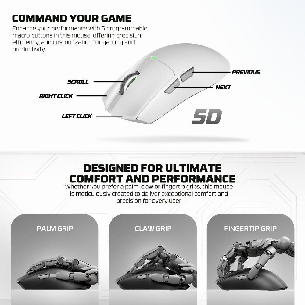 Mis Wireless Gaming Fantech WG13S Tanto S crni