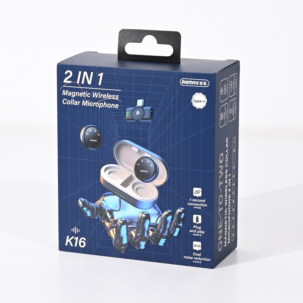 Wireless mikrofon REMAX Lavalier K16 2u1
