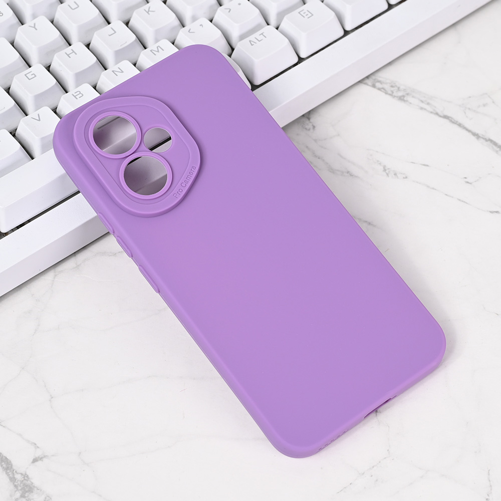 Torbica Silikon Pro Camera za Honor 400 ljubicasta