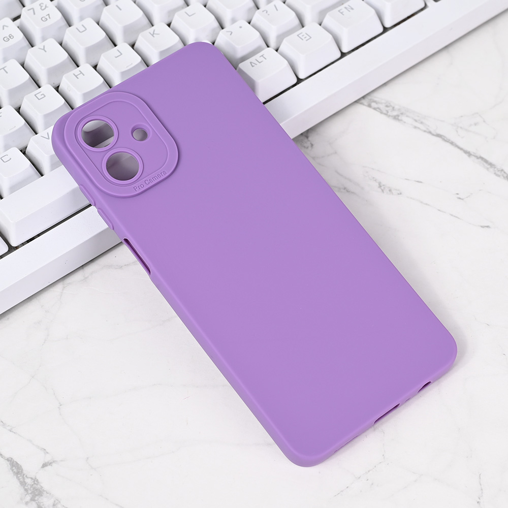 Torbica Silikon Pro Camera za Samsung A075F Galaxy A07 4G ljubicasta
