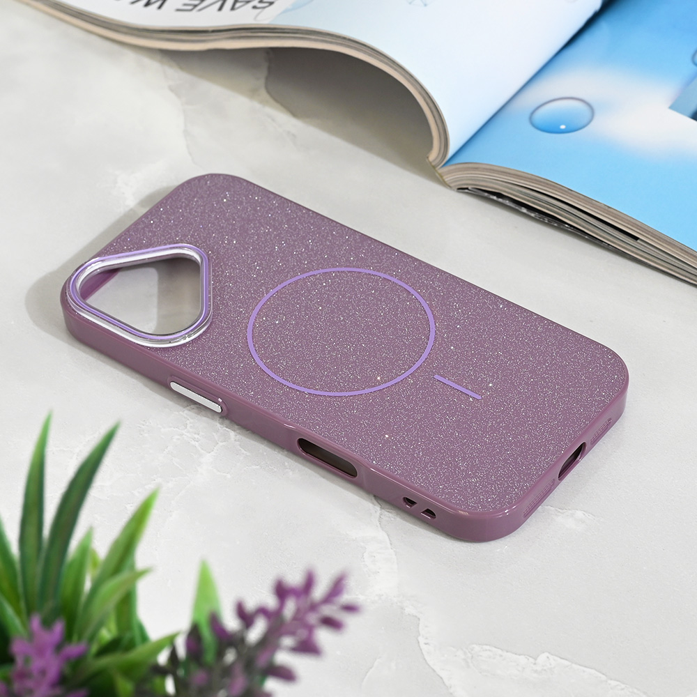 Torbica Magsafe Sparkle Dust za iPhone 17 6.3 ljubicasta