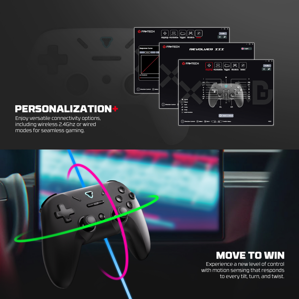 Joypad wireless Fantech WGP12S Revolver III crni