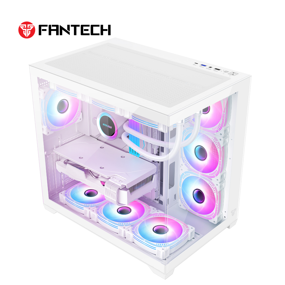 Kuciste Gaming Fantech CG85 Lumina belo