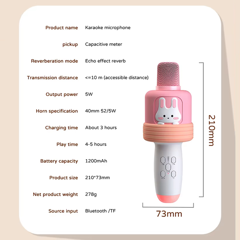 Mikrofon K7 roze