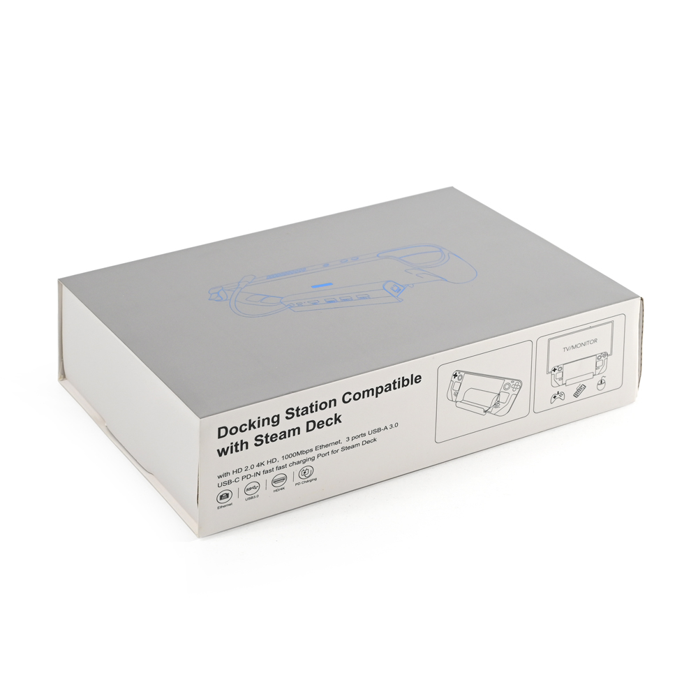 Adapter Type C JWD-TC58 na LAN, PD, HDMI, 3x USB 3.0 6 u 1 sivi