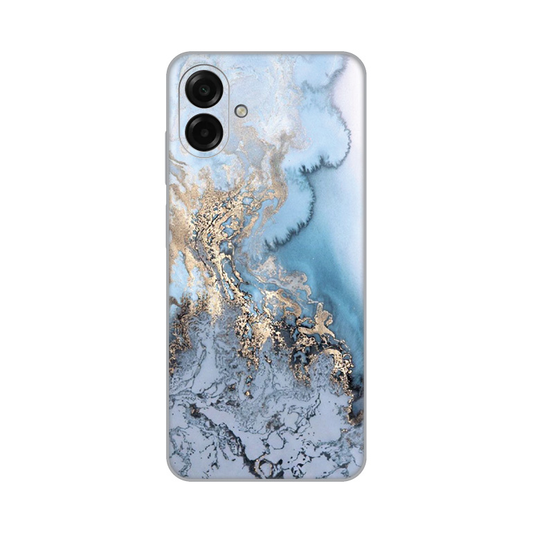 Torbica Silikonska Print za Samsung A075F Galaxy A07 Blue Gold Marble