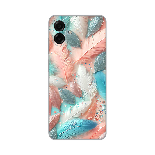Torbica Silikonska Print za Samsung A075F Galaxy A07 Pastel Feathers