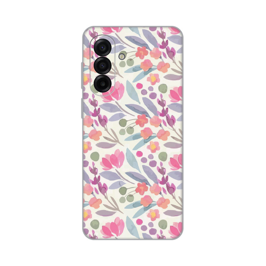 Torbica Silikonska Print za Samsung A175F Galaxy A17 Watercolor Flowers