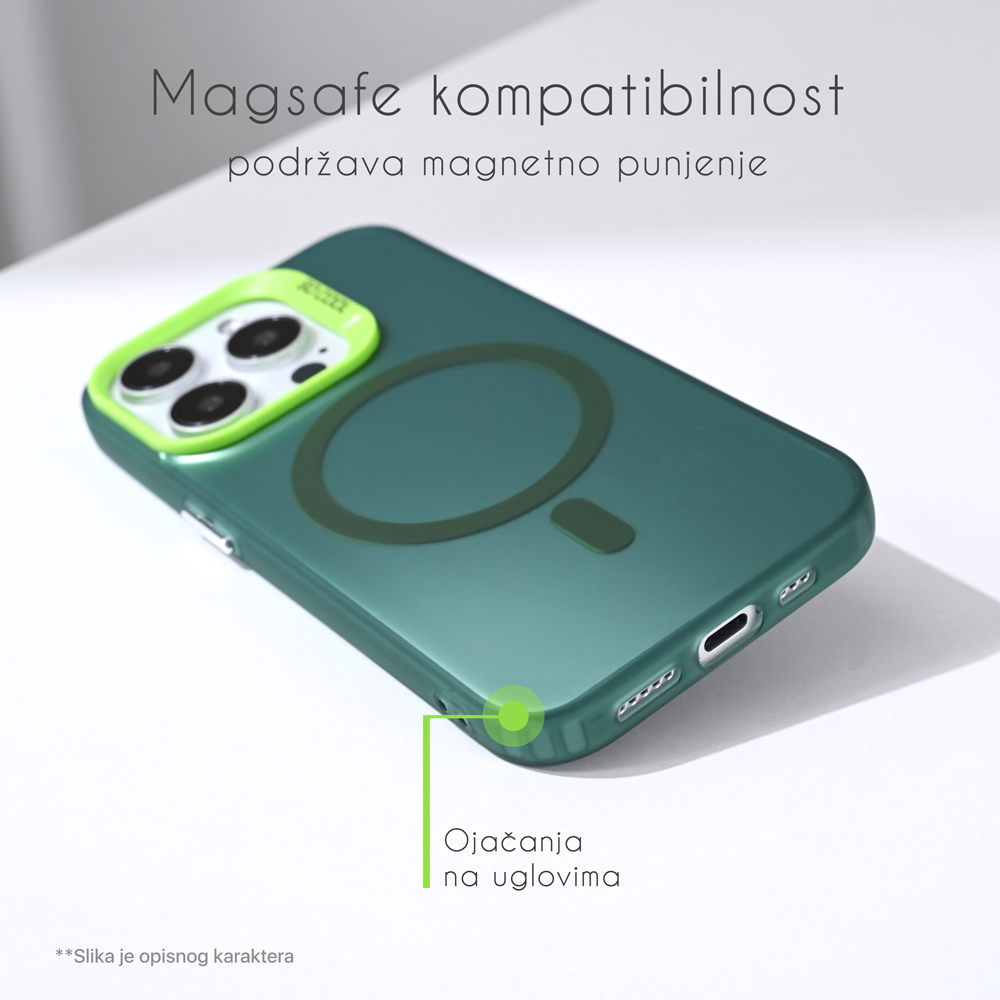 Torbica Magsafe Clear za Samsung A175 Galaxy A17 ljubicasta