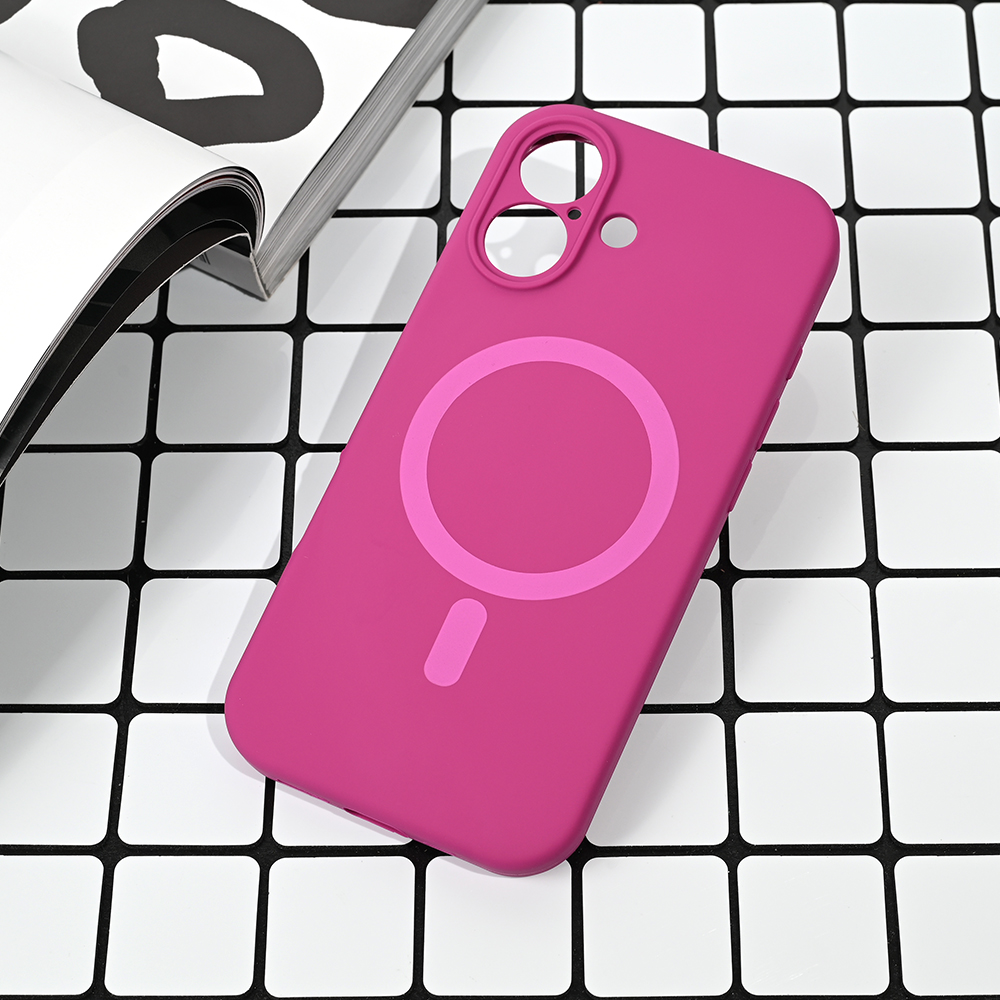 Torbica Magsafe Pure color za iPhone 17 6.3 tamno pink