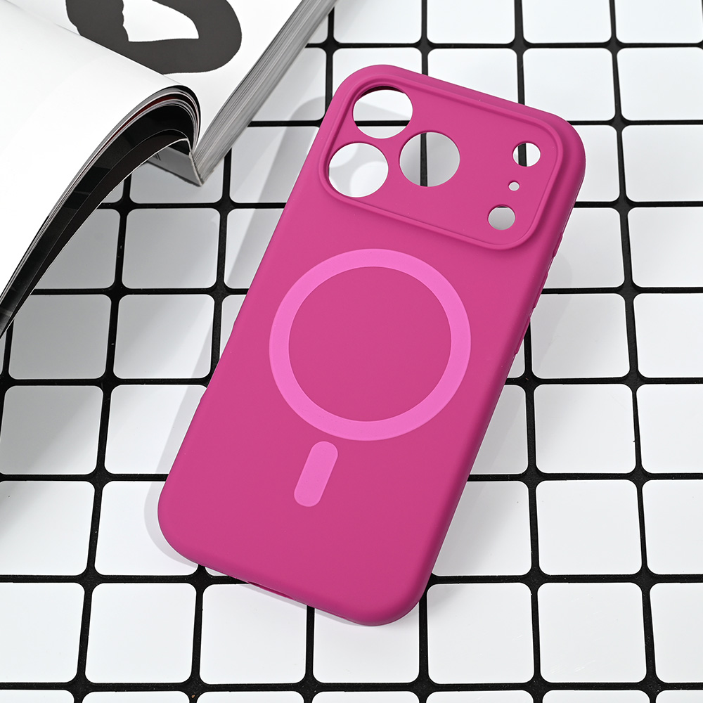 Torbica Magsafe Pure color za iPhone 17 Pro 6.3 tamno pink
