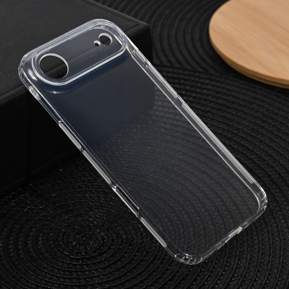 Torbica silikonska Ultra Thin with pluggy za iPhone 17 Air 6.6 transparent
