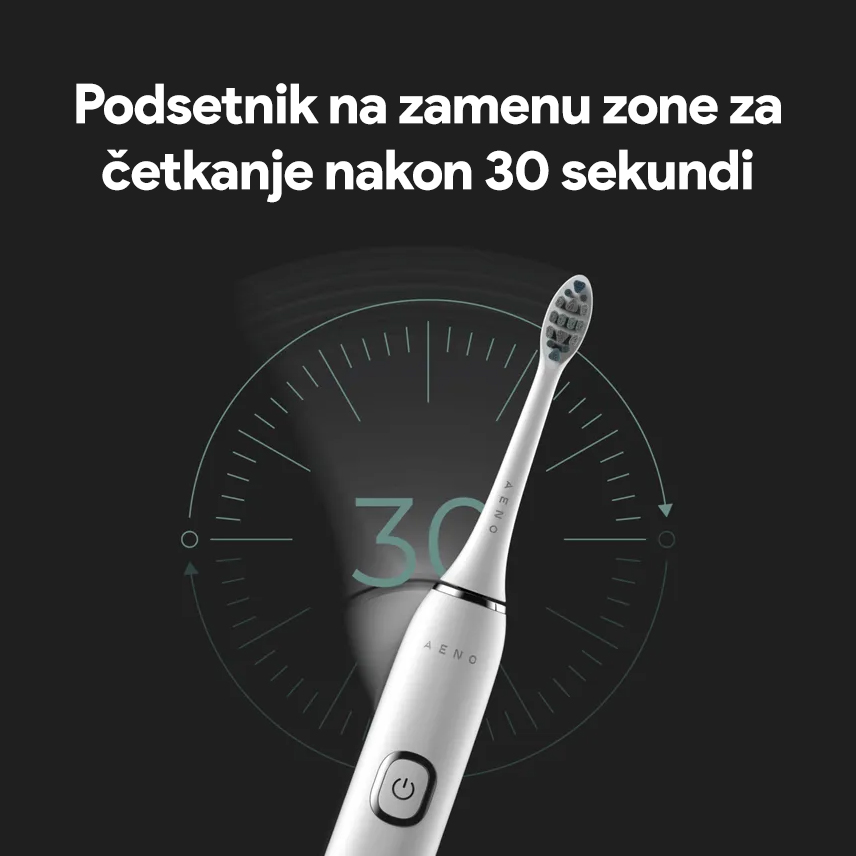Elektricna cetkica Aeno DB3 bela