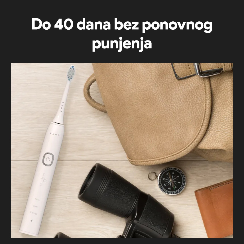Elektricna cetkica Aeno DB3 bela