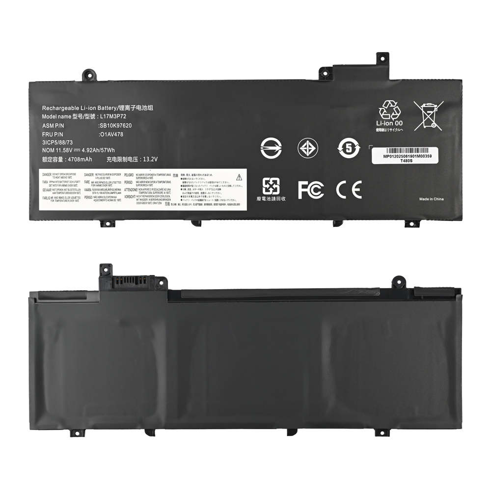 Baterija za laptop Lenovo T480s HQ2200 B