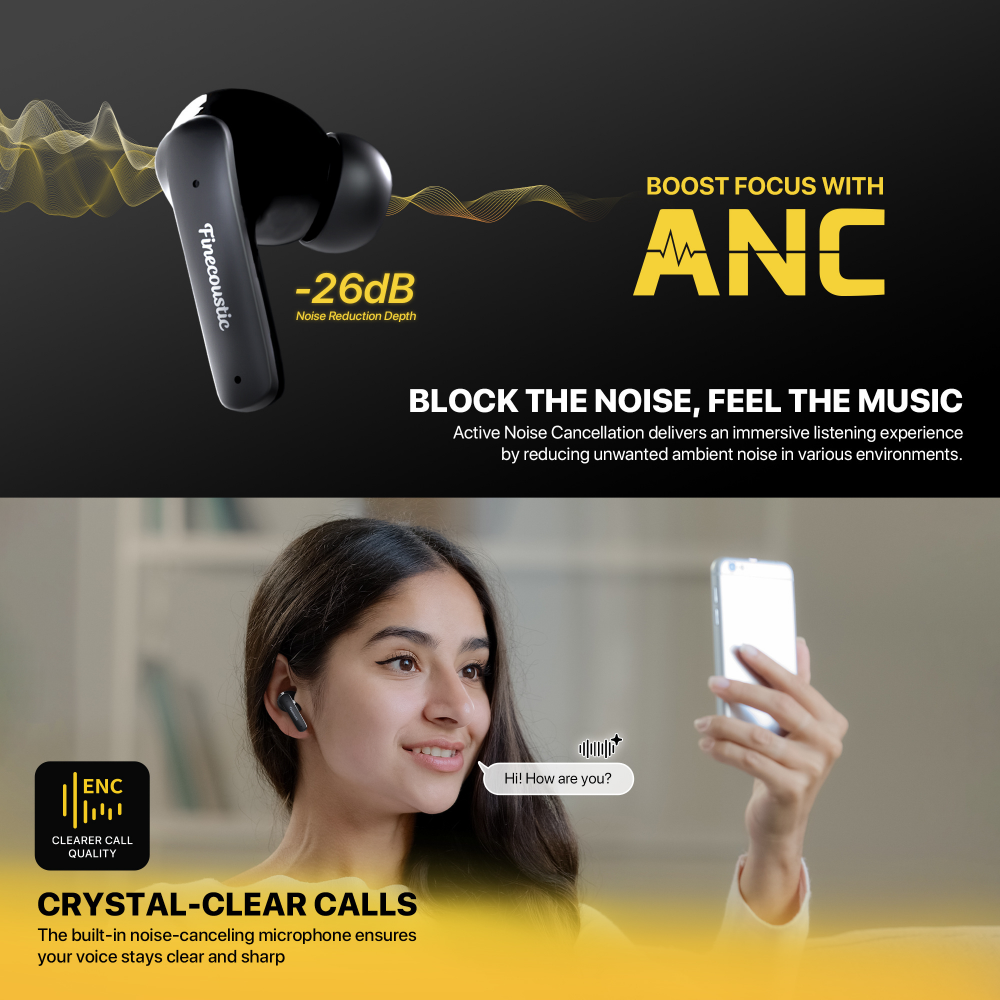 Bluetooth slusalice Fantech FT20 Groove ANC crne