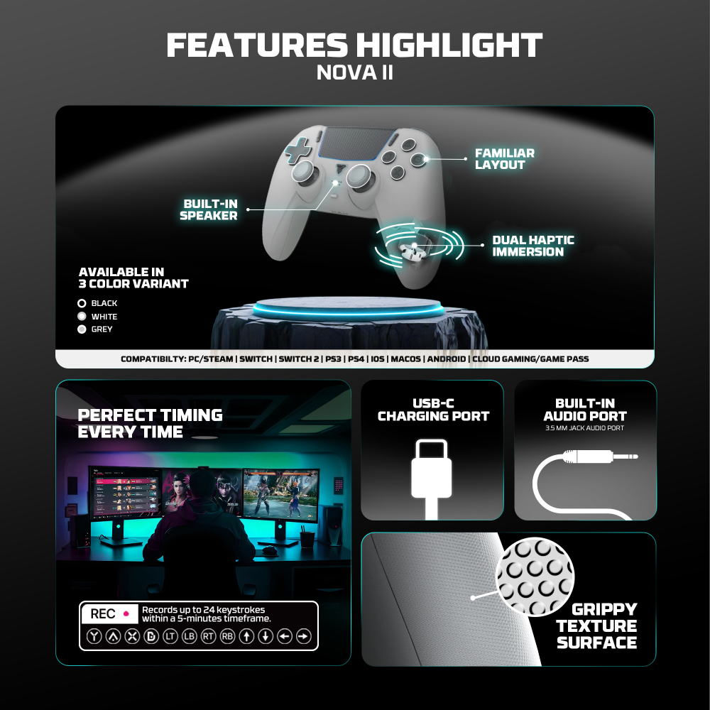 Joypad wireless Fantech WGP16 Nova II beli