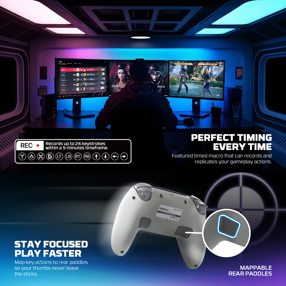 Joypad wireless Fantech WGP16 Nova II sivi