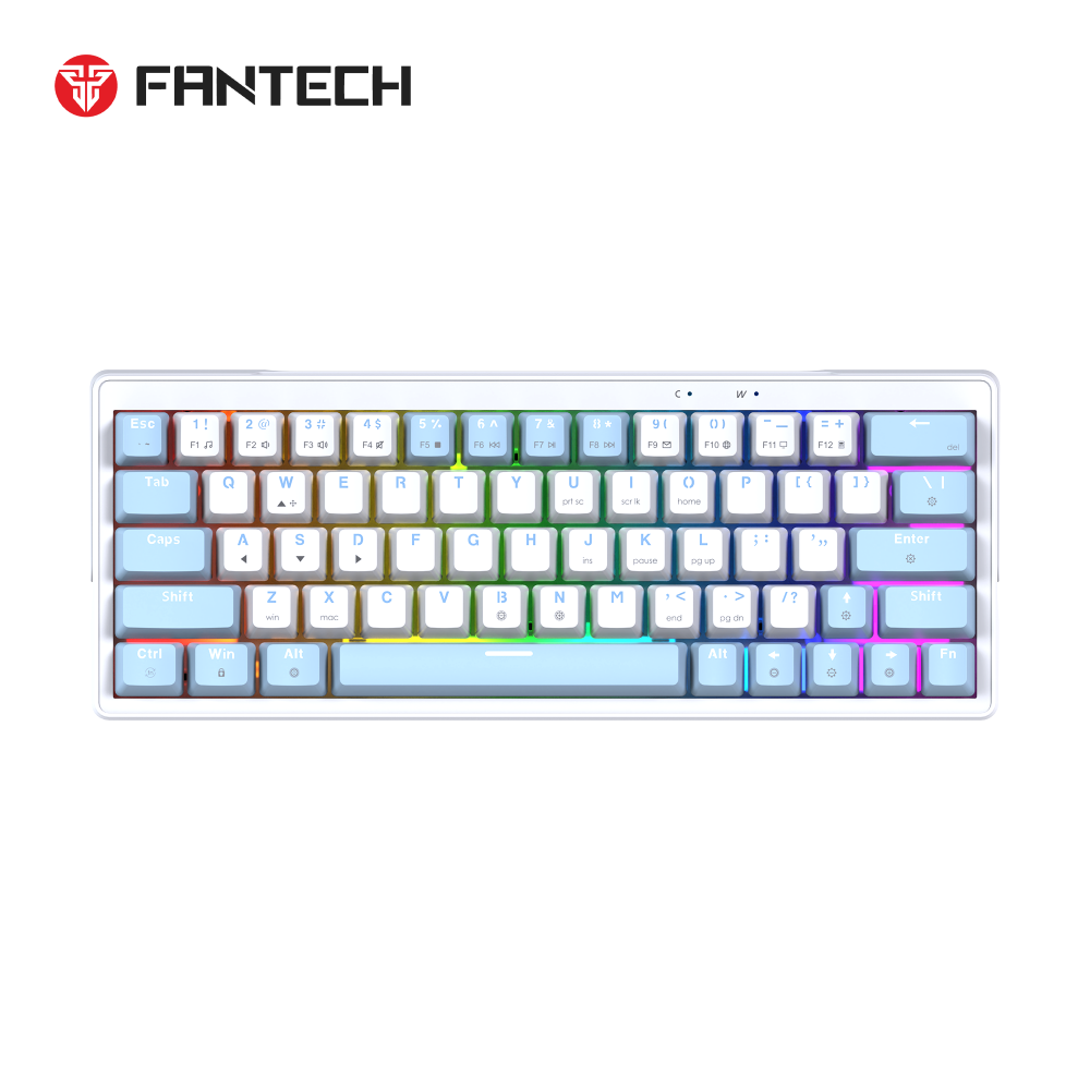 Tastatura Mehanicka Gaming Fantech MK611 Atom x63 AME bela (taro switch)
