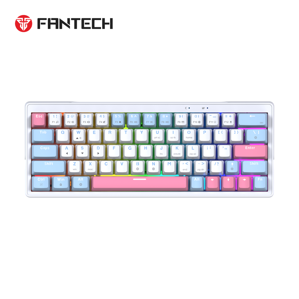Tastatura Mehanicka Gaming Fantech MK611 Atom x63 AME bela (taro switch)