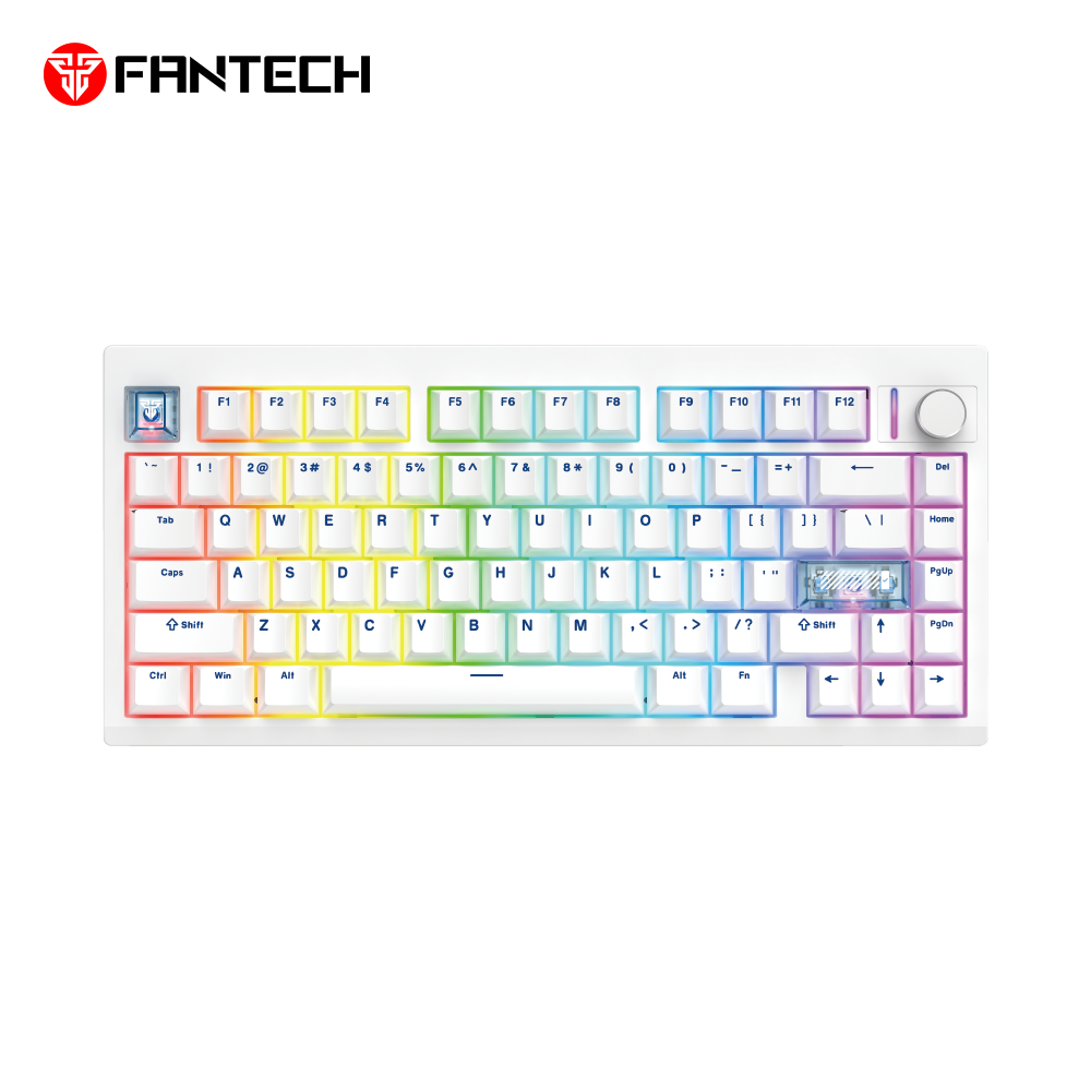 Tastatura Mehanicka Gaming Fantech MK921 Maxfit 8 Wireless white brown switch
