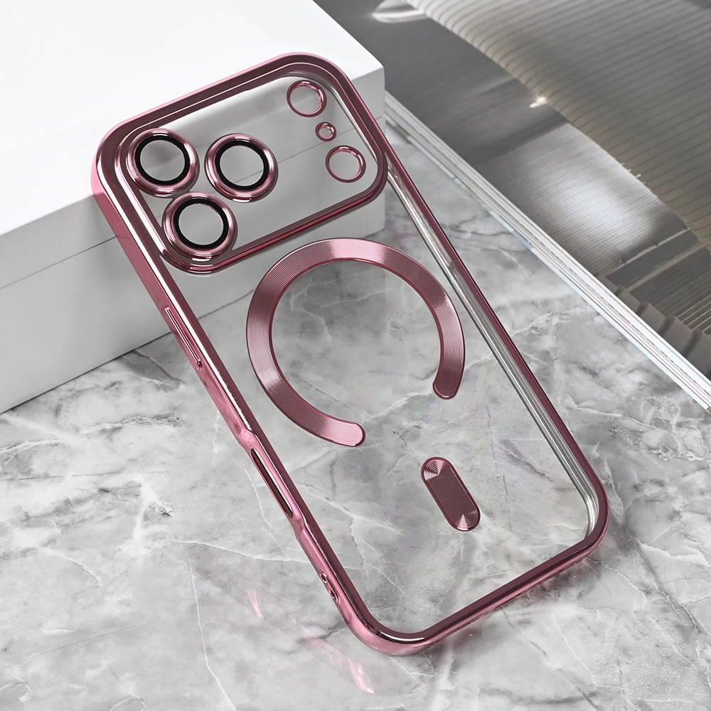 Torbica Magsafe Lux za iPhone 17 Pro 6.3 roze