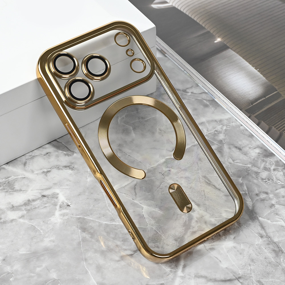 Torbica Magsafe Lux za iPhone 17 Pro 6.3 zlatna