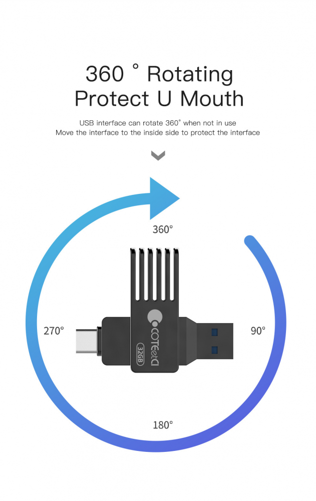 USB flash memorija Coteci CS8833 64GB USB 3.0/Type C